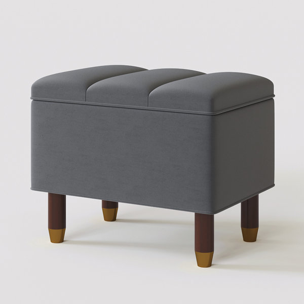 Willa Arlo Interiors Bloxom 23'' W Upholstered Storage Ottoman with